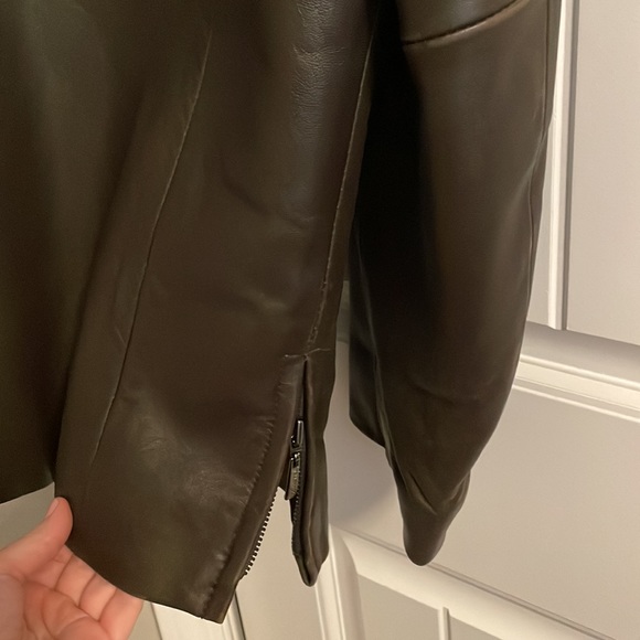 Mens Kenneth Cole Leather Jacket Size Large - Picture 8 of 11